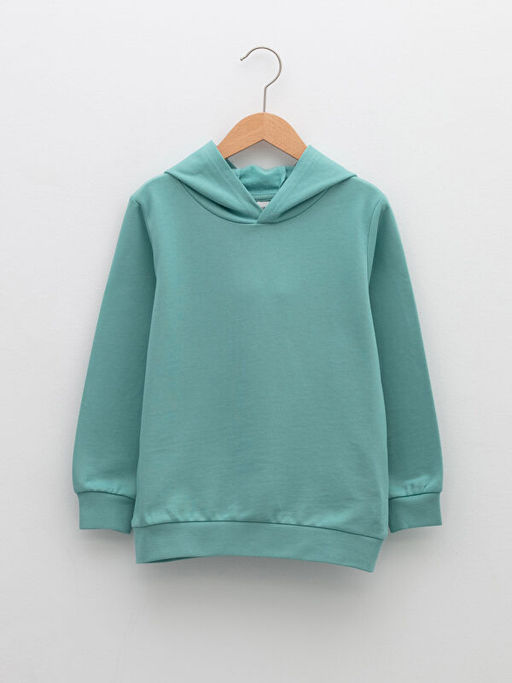 Kap??onlu Basic Uzun Kollu Erkek ?ocuk Sweatshirt