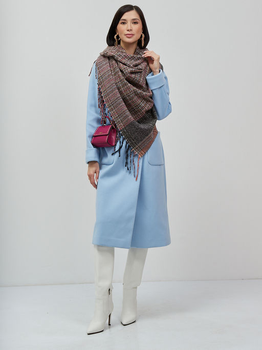 Большой  платок в стиле арт-деко в составе шерсть - Tantino фото 4