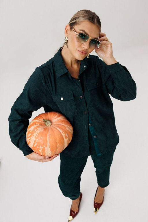 Брюки ANELLI 1747 зеленый корд