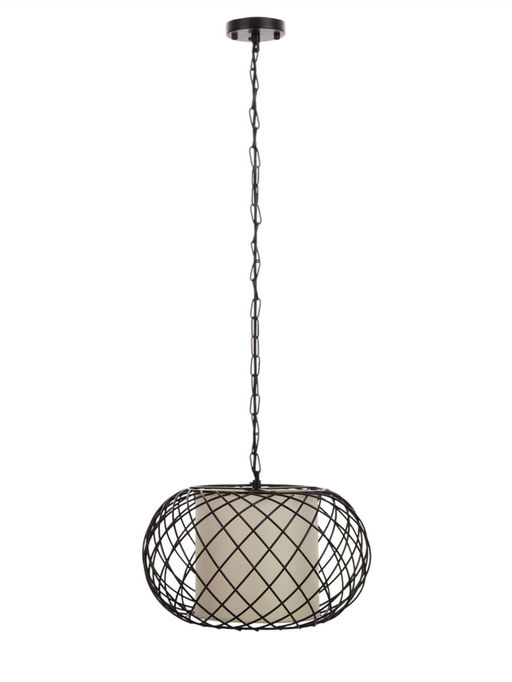 Светильник потолочный BayerLux Lotte, 1×40 Вт, Е27, черный, 36×36×26+80 см
