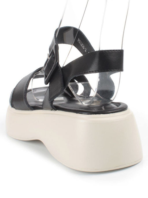 08-PEY256-2 BLACK Босоножки женские (натуральная кожа) - Фабричный китай фото 6