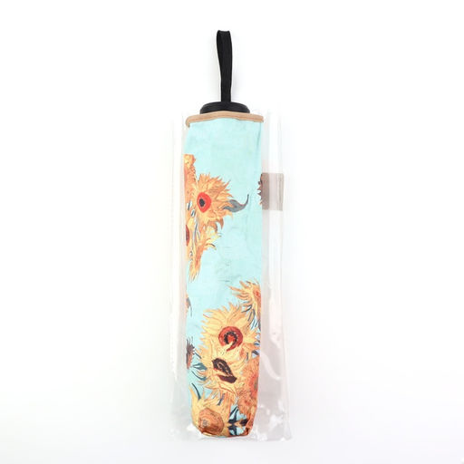 Зонт механический «Подсолнухи», эпонж, 4 сложения, 8 спиц, R=48/55 см, d=96 см, МИКС