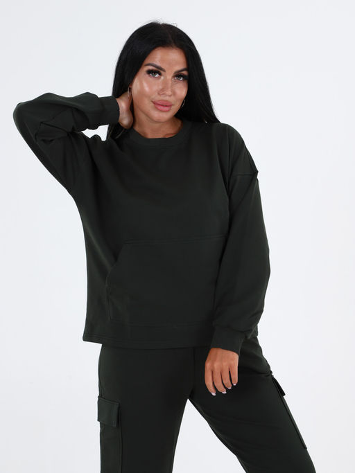 СК-2304 ЖЕНСКИЙ СПОРТИВНЫЙ КОСТЮМ (Темно-зеленый) - А-дина фото 6