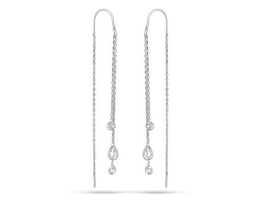 Серьги из серебра куб.циркон., ТЦС-59