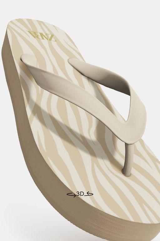 ANIMAL PRINT SANDALS - Zara фото 7