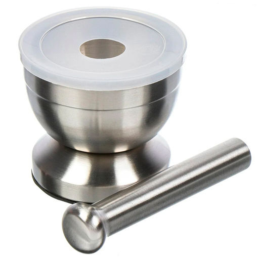 Ступка и пестик нержавеющая сталь 10х8.8х8.5 см Y4-7171 (443740) /DANIKS/