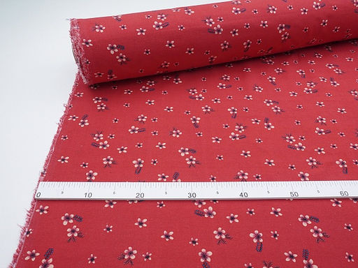 Хлопколен Марта цв.красный, СОРТ2, ш.1.5м, лен-20%, хлопок-80%, 145гр/м.кв - Купава фото 5