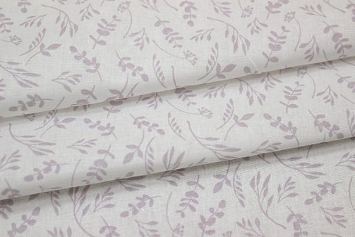 Поплин Зайкина лужайка - веточки, (комп), ш.1.5м, хлопок-100%, 105гр/м.кв - Купава фото 2