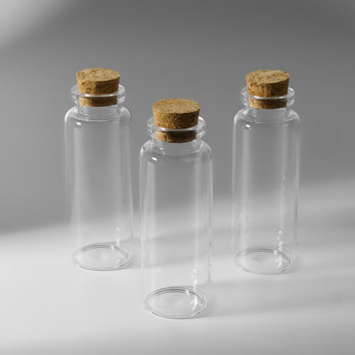 Баночки для хранения бисера, d=3×8 см, 3 шт.