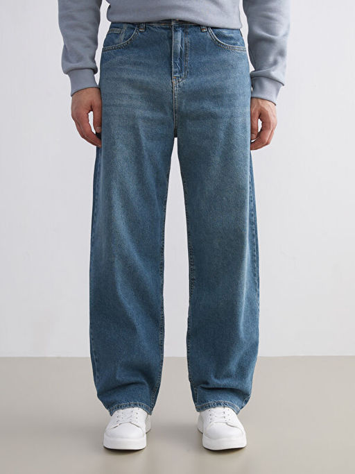 Super Baggy Fit Erkek Jean Pantolon