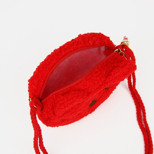 Сумка детская на молнии, длинный шнурок, цвет красный - Simaland фото 3