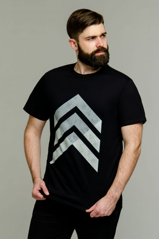 Арт. 61117 Футболка мужская 48-58 (6 шт) Цвет:черный - Идеал фото 7