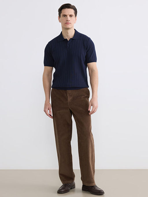 Polo Yaka Erkek Triko Kazak