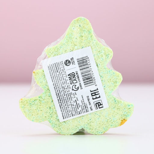 Бомбочка для ванны «Ёлка», 80 г, аромат ванили, Чистое счастье