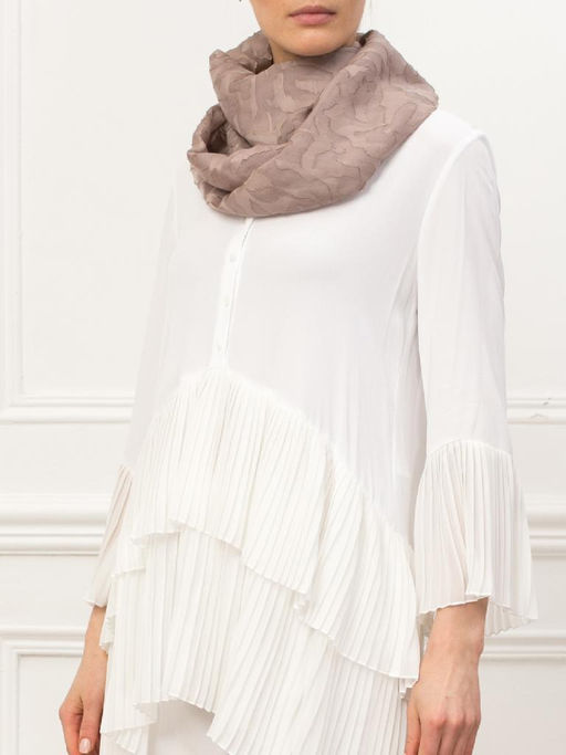 Палантин жен. лен+шелк 53х180 D40-1217-03 - Eleganzza фото 6