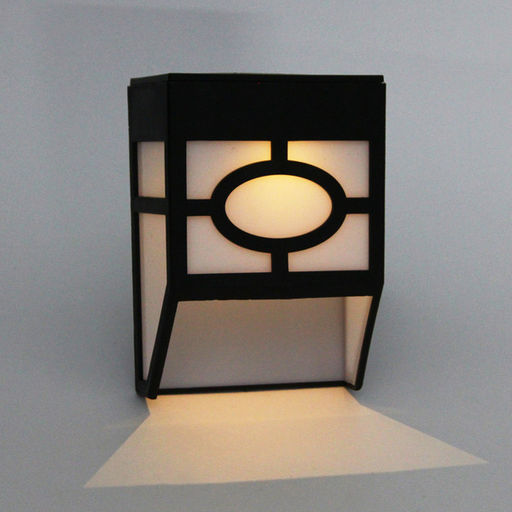 Цена за 4 шт. Фонарь садовый "Эстетика" 12*9*5 см, на солнечной батарее (свечение теплый белый) 1 LED