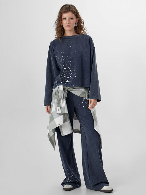 Комплект женский серый с обработкой эйсид - Mark formelle фото 8