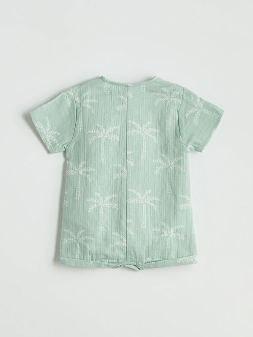 Bisiklet Yaka Erkek Bebek M?slin Tulum