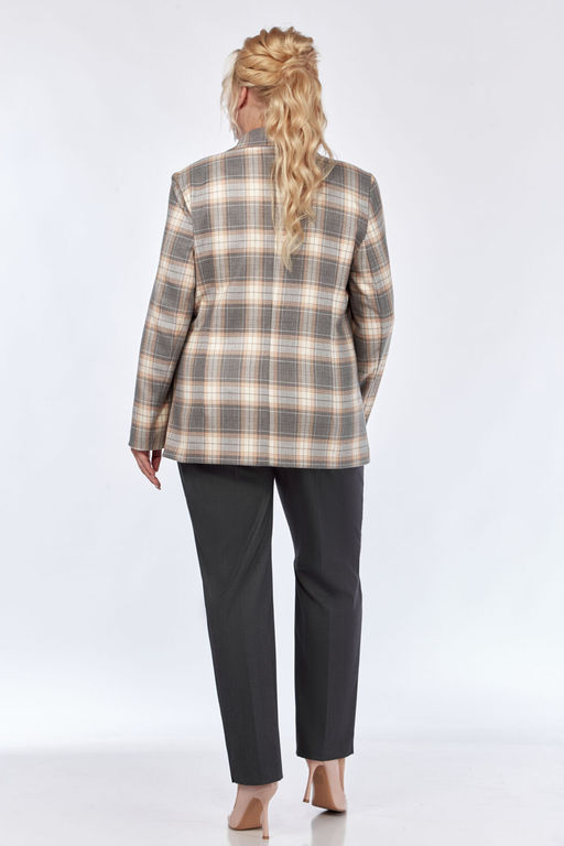 Жакет Элль стиль 2016/7ж серый принт  фото 5