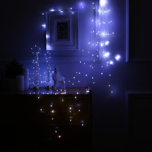 Гирлянда Дреды 1.5 м, IP20, серебристая нить, 125 LED, свечение белое, 12 В - Luazon lighting фото 4