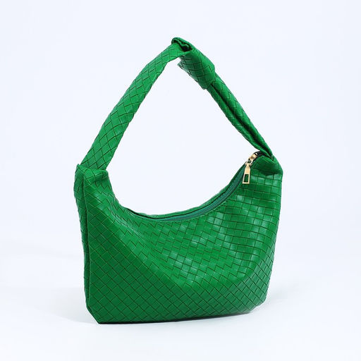 Сумка-багет на молнии, цвет зелёный - Simaland фото 3