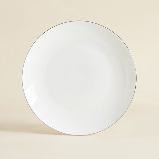 Тарелки SL Home «Каскарон», d=20 см, набор 2 шт., костяной фарфор, белые