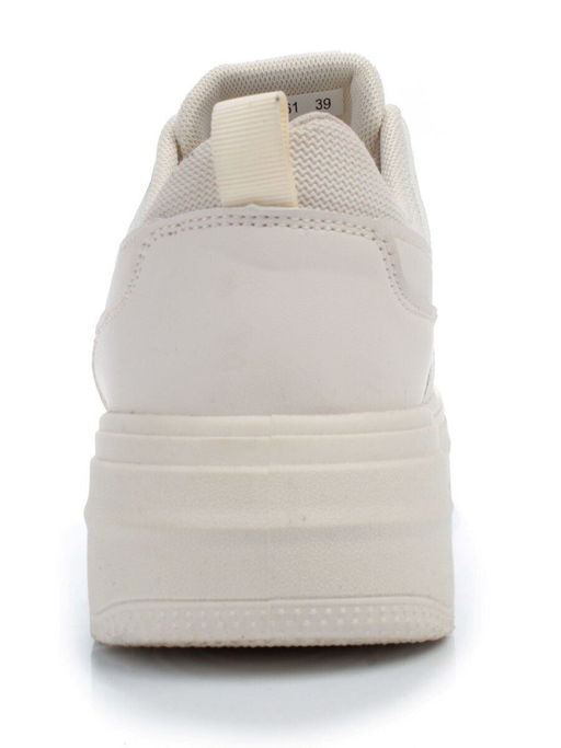 05-6180-61 BEIGE Кроссовки женские (искусственные материалы) - No name фото 8