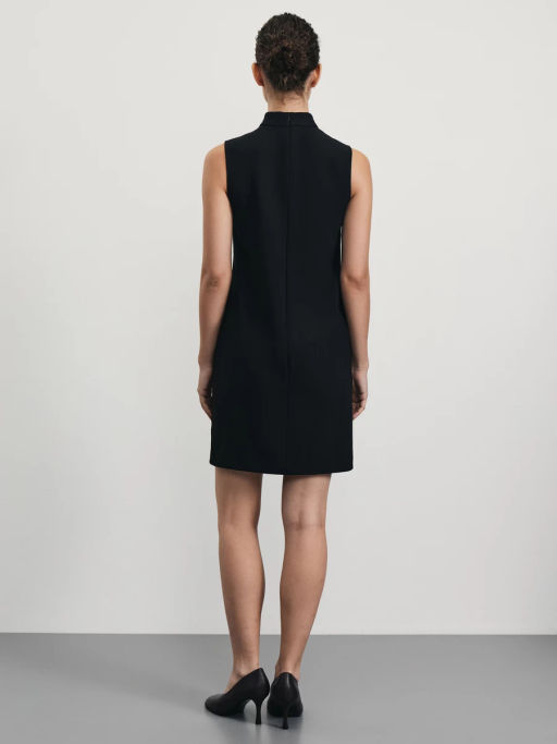 Костюмное платье мини с воротником стойкой / Zarina фото 5