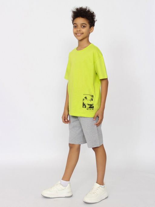 CRB wear/CSJB 63804-36-405 Футболка для мальчика,лайм/Ex.Cherubino  фото 4