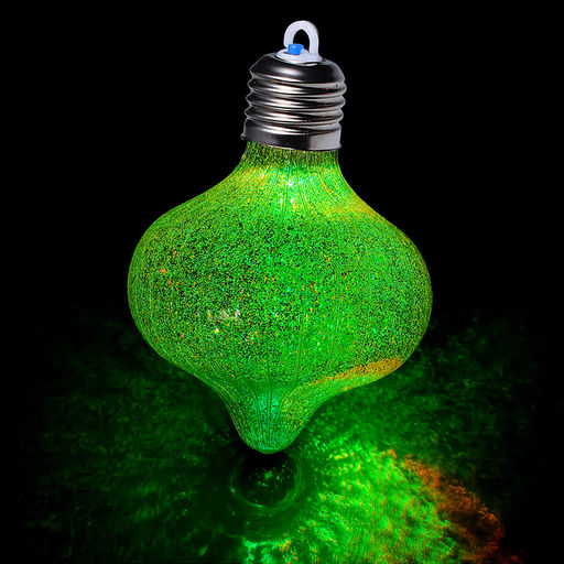 Набор новогодних украшений "Блестящий фонарик" (4шт х 10см)