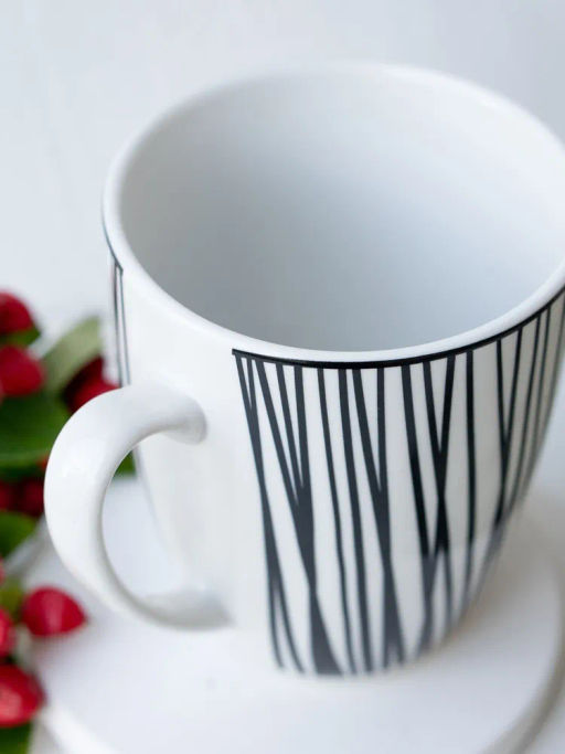 Кружка 340мл 2, Line ZXP2401-12M /КОРАЛЛ/ фото 6