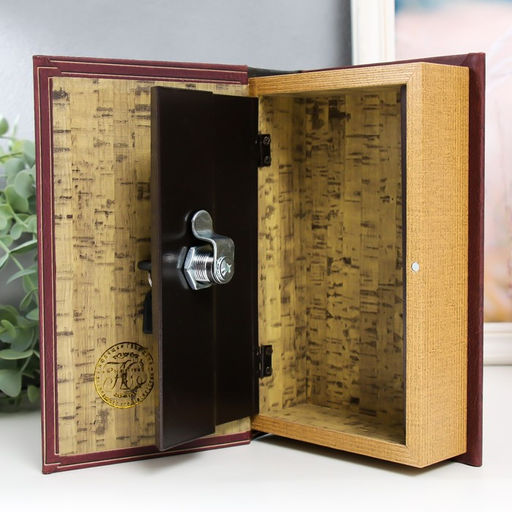 Шкатулка книга-сейф Notre-Dame De Paris, дерево, искусственная кожа, 21×13×5 см