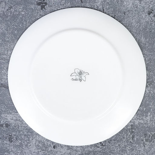 Тарелка 190 мм Дэй белая гладкая форма, арт. LPP-75, LYGP75 (WHITE), 735089, 705811, 716619, 724067