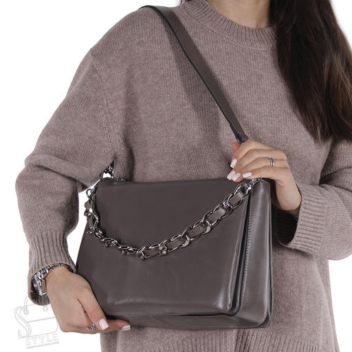 Сумка женская кожаная 3680VG khaki Vitelli Grassi  в Новосибирске