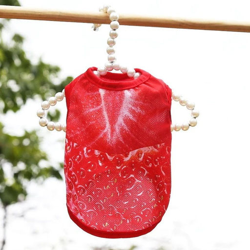 Майка для собаки "Тропикана-Яркая Клубничка" размер L (22*32*20см) Ultramarine