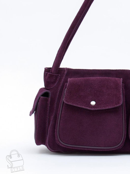 Сумка женская кожаная 91181MSS purple Velina Fabbiano-Safenta
