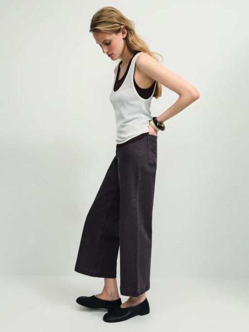 Джинсы укороченные с высокой посадкой ZR2604092324-27 / Zarina