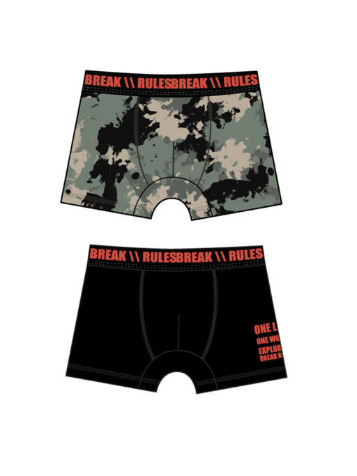 Трусы-боксеры PlayToday Underwear для мальчика набор 2 шт хлопок с эластаном черный  фото 2