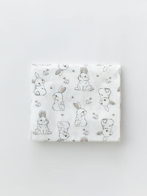 Пелёнка трикотажная 100х90, бел/мишки - Lesi kids фото 6