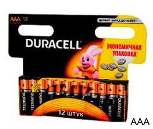 Цена за 16 шт. Батарейка Duracell LR03 BL-12 2х6 /уп.20/120/ мизинчиковая - Галеонтрейд фото 2