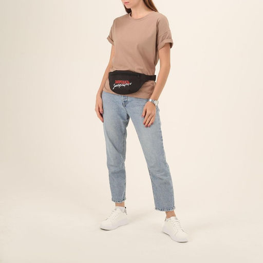 Сумка на пояс Запрещено, 32х8х15 см, отд на молнии, цвет чёрный - Nazamok фото 7