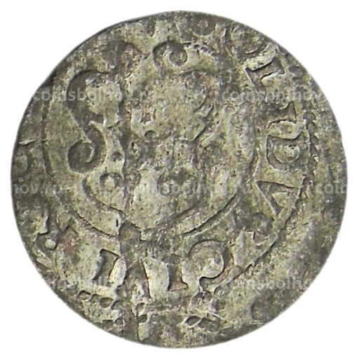 Солид 1634-1654 года Шведская оккупация Риги  Королева Кристина