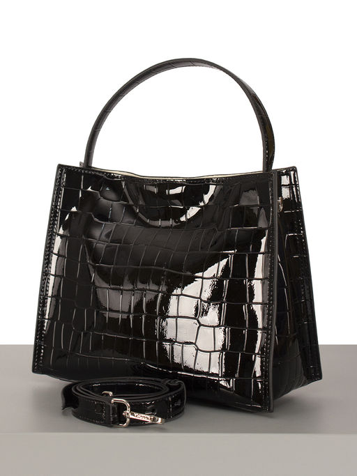 LACCOMA сумка НИ8007-черный натуральная кожа фото 2