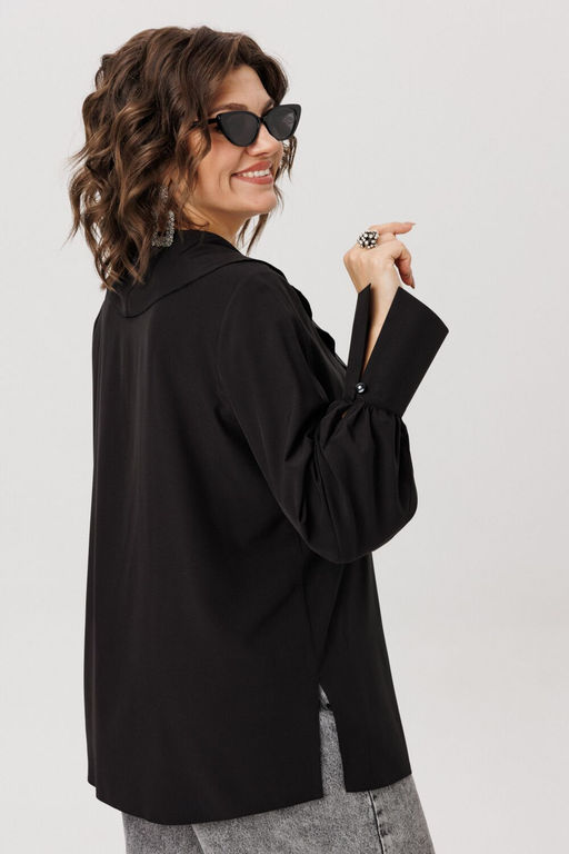 Блуза ANELLI 1679-Р черная романтика  фото 5