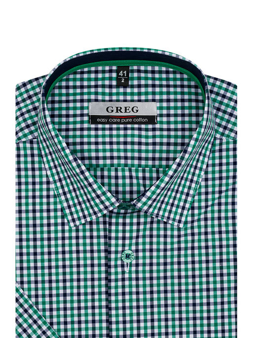 Сорочка мужская короткий рукав GREG 435/201/0094/Z/1p  фото 2