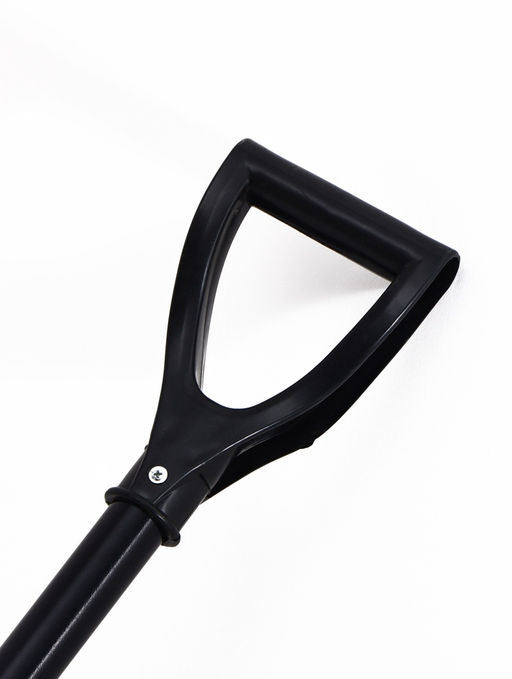 Лопата 400 х 400 мм, пластик, стальной черенок, оцинкованная планка, V-ручка GRADER