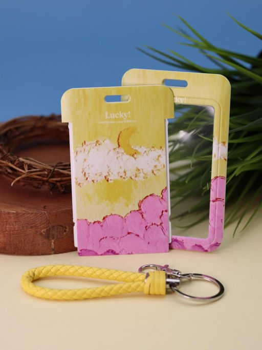 Футляр для карт "Summer colors", yellow-pink