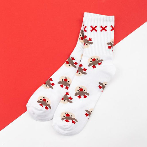 Цена за 2 шт. Носки новогодние женские KAFTAN Оленята размер 36-40 (23-25 см) фото 2