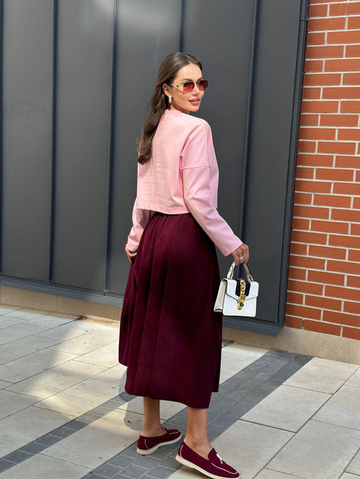 Юбка AURA 5065-164 винный  фото 5