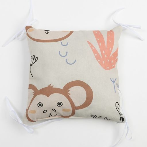 Бортики в кроватку Крошка Я African friends (35х35 см - 8 шт),100% хлопок  фото 3